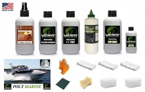 Infärgningskit färga vinyl Viper båtdynor konstläder rengöra