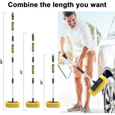 Tvättborste bil båt husvagn husbil lång tak delbar