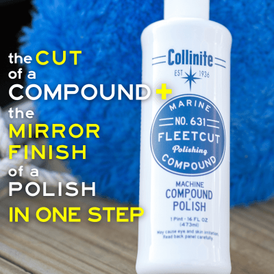 Collinite 631 Fleetcut polermedel båt rubbing enstegspolish marin