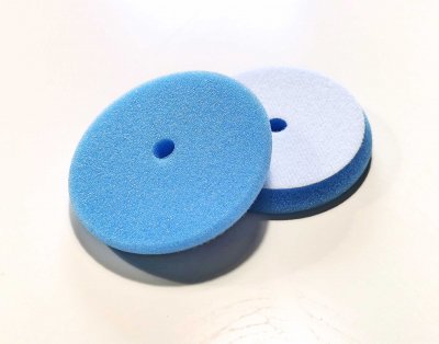 Polerpad polerrondell 90 mm 80 mm blå mjuk mtrissa skumrondell waxdog