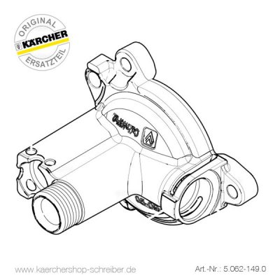 Kärcher hus mässing reservdel K6 K7