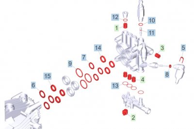 Pumpkit Kärcher renovering HDS pump