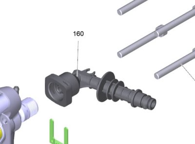 Kärcher K4 utloppsrör rör full control reservdel